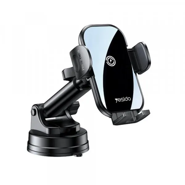 Yesido Incarcator Auto Wireless Yesido C197, 15W, 1.67A, Negru