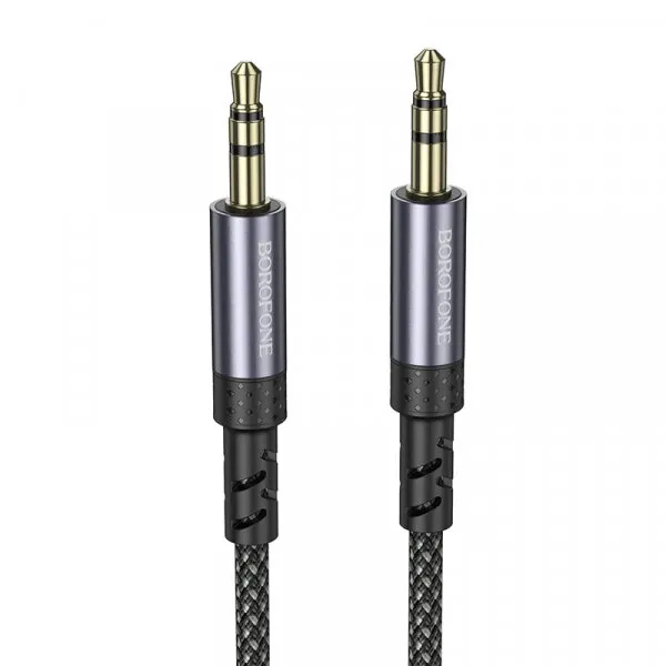 Borofone Cablu Audio 3.5mm - 3.5mm Borofone BL24 Graceful, 1m, Negru