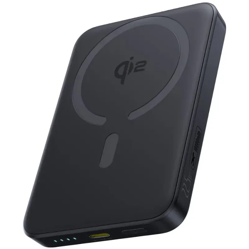 BASEUS Acumulator extern Baseus Enerfill FM12 10.000 mAh, Magsafe, 22.5W, Wireless Qi2 15 W, USB-C, Negru