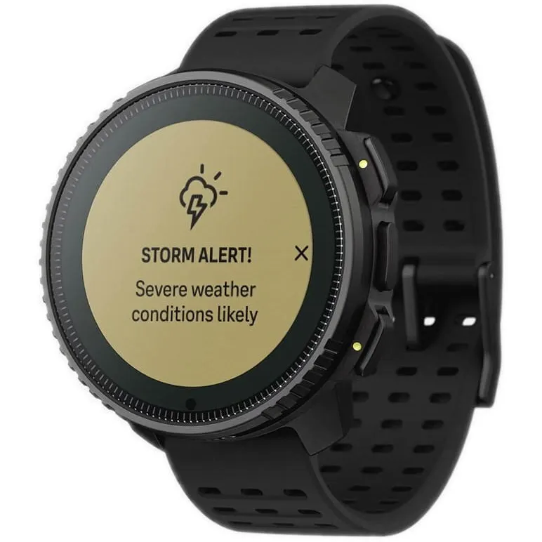 Suunto Ceas inteligent Solar Suunto Vertical, LED-LCD, 1,4 inch, carcasa neagra, Negru