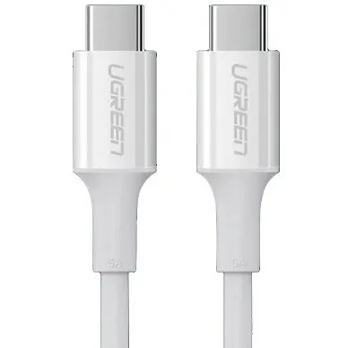 Ugreen CABLU alimentare si date Ugreen, US300, Fast Charging Data Cable pt. smartphone, USB Type-C la USB Type-C, 5A, 1m, alb