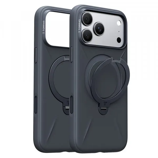 Torras Husa MagSafe pentru Apple iPhone 18 Pro / 17 Pro, Torras, QPRO Silicone, Neagra