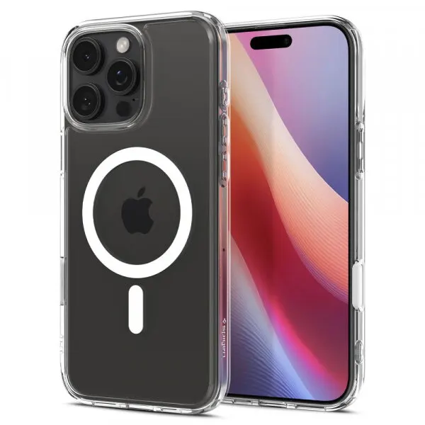 Spigen Husa MagSafe pentru Apple iPhone 16 Pro, Spigen, Ultra Hybrid T, Alba ACS08512