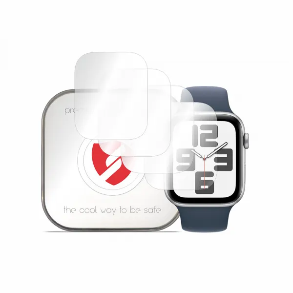 Smart Protection Folie Protectie Smart Protection Premium Classic pentru Apple Watch 45mm / 44mm Series, Set 4 bucati, Plastic
