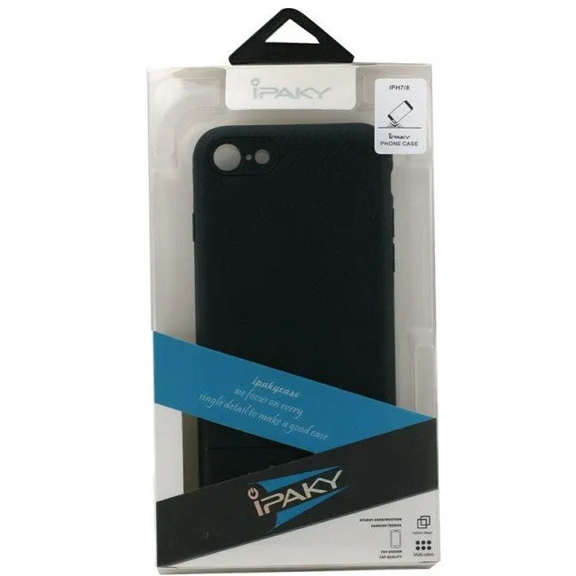 Apple, Husa Apple iPhone 7 Plus IPAKY Carbon Fiber Negru