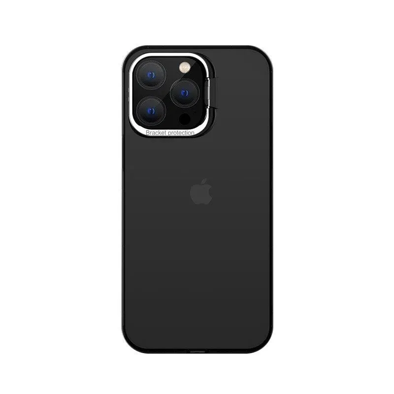 Flippy, Husa de protectie pentru iPhone 14 Plus, cu suport metalic pentru camera, Bracket Series