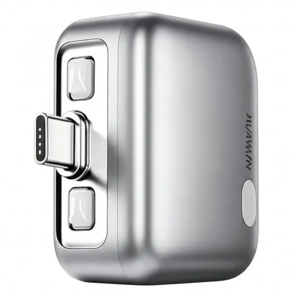 KUWAJIA Adaptor Auto-Disconnect USB-C KUWAJIA KH-51 pentru Alimentare cu Deconectare Automata si Protectie Baterie, Argintiu