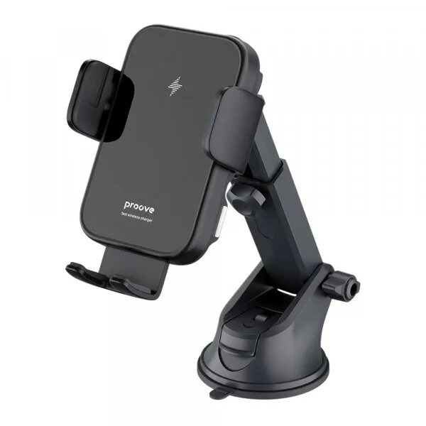 Proove Incarcator Auto Wireless Proove Triple Clamp, 15W, 1.67A, Negru WHTC15010001