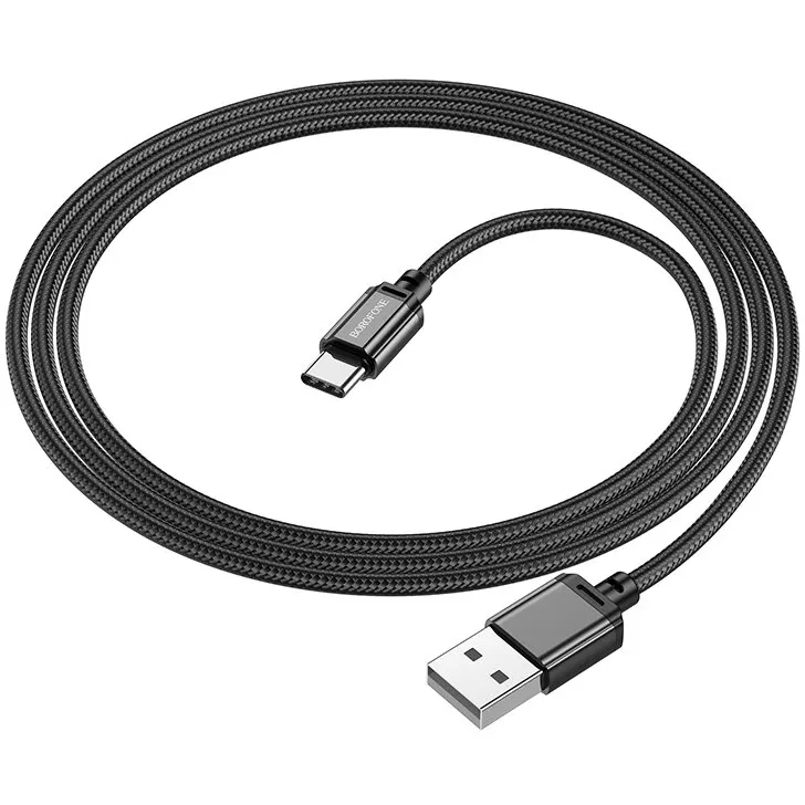 Borofone Cablu Date si Incarcare USB-A - USB-C Borofone BX87 Sharp, 60W, 1m, Negru