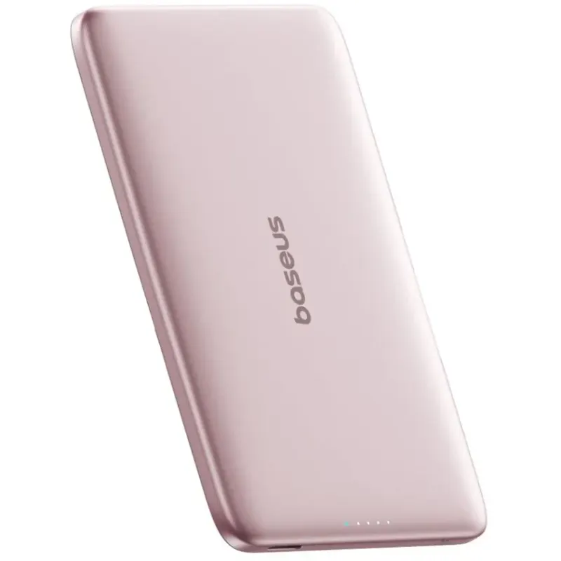 BASEUS Acumulator extern Baseus PicoGo 5000mAh, 20W, Ultra-Slim, Magsafe, pentru iPhone seria 12-17, Roz
