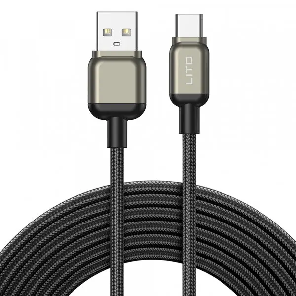 LITO Cablu Date si Incarcare USB-A - USB-C Lito LD17, 18W, 1m, Negru
