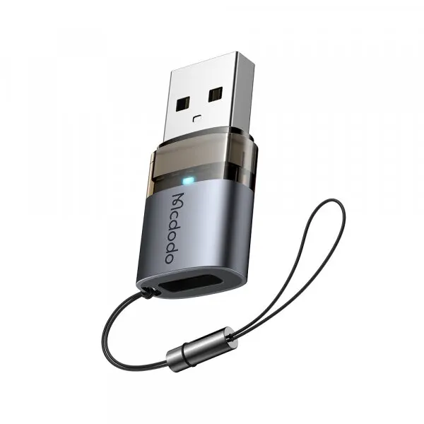 Mcdodo Adaptor Date si Incarcare USB-C - USB-A McDodo OT-7580, Negru