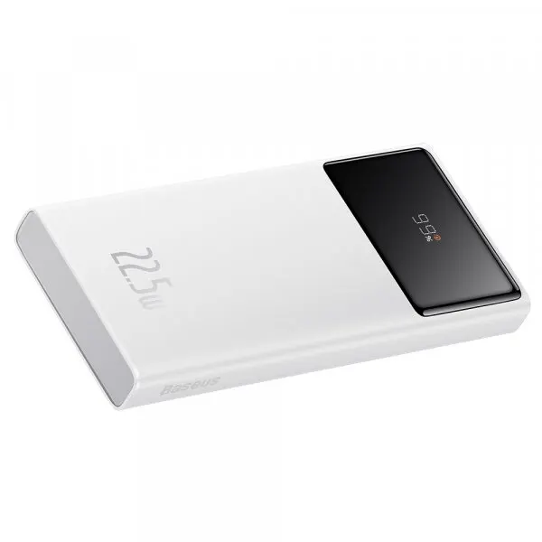 BASEUS Baterie Externa Baseus Star Lord, 10000mAh, 22.5W, QC + PD, 1 x USB-C - 2 x USB-A, Alba PPXJ100002
