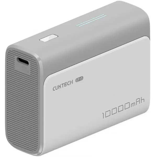 Cuktech Baterie Externa Cuktech CP13, 10000mAh, 30W, QC + PD, 1 x USB-A - 1 x USB-C, Gri