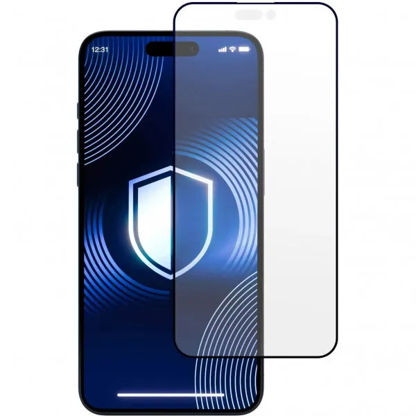 3MK Folie de protectie Ecran 3MK HardGlass Matt Max pentru Apple iPhone 16 Pro Max, Sticla Securizata, Full Glue, Neagra