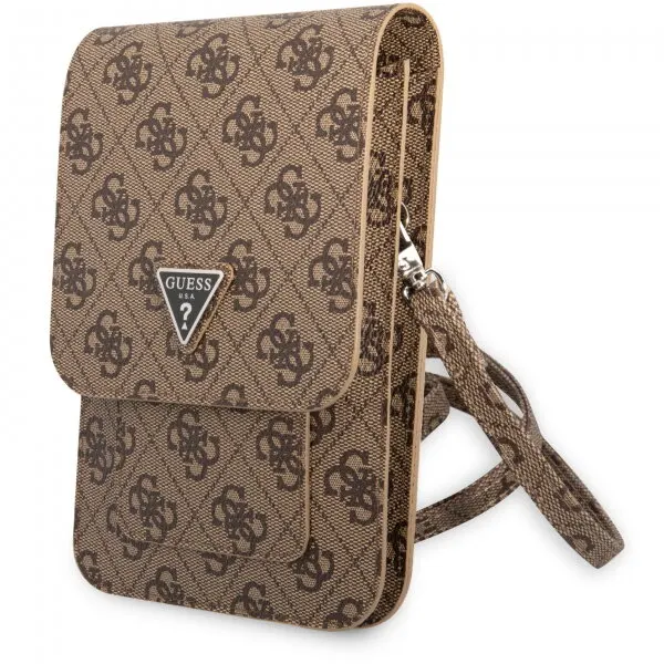 Guess Geanta Universala pentru Telefon, Guess, 4G Triangle Logo, Maro