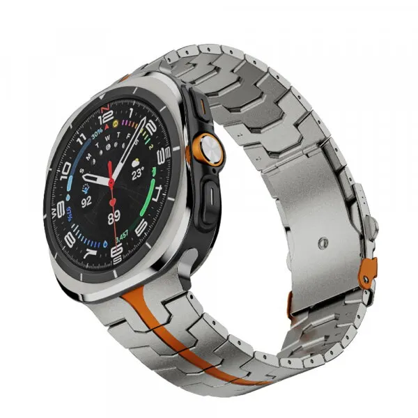 techsuit Curea Techsuit W063 pentru Samsung Galaxy Watch Ultra Series, Portocalie