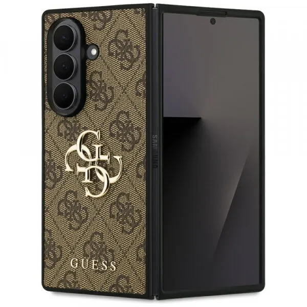 Guess Husa pentru Samsung Galaxy Z Fold7 F966, Guess, 4G Big Logo, Maro
