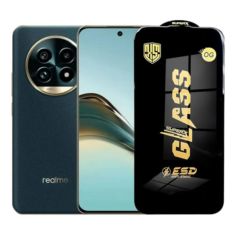 Flippy, Folie de Protectie pentru Realme 13, Flippy, Sticla Securizata ESD, Margini Negre