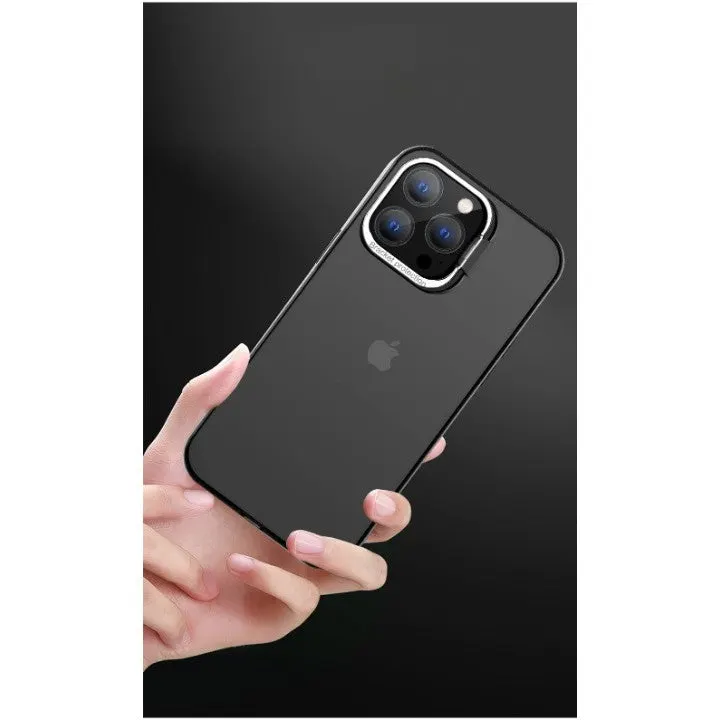 Flippy, Husa de protectie pentru iPhone 14 Pro Max, cu suport metalic pentru camera