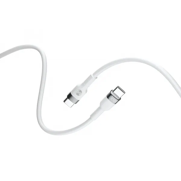 FOREVER Cablu Date si Incarcare USB-C - USB-C Forever Flexible, 100W, 2m, Alb