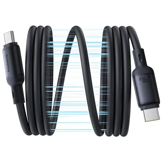 BASEUS Cablu de date Baseus PicoGo Magnetic, USB-C male - USB-C male, 1m, Black