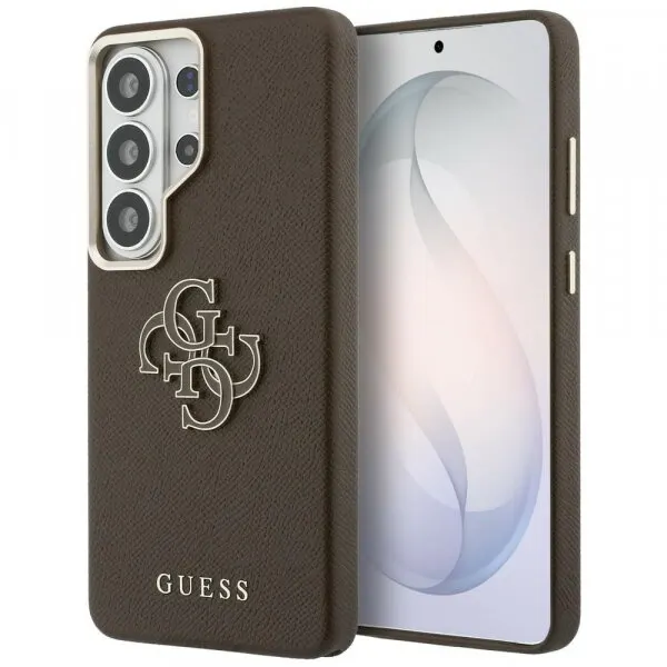 Guess Husa pentru Samsung Galaxy S26 Ultra S948, Guess, 4G Grained Big and Classic Logo, Maro