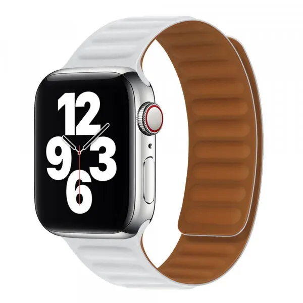 techsuit Curea Techsuit W035 pentru Apple Watch 42mm / 41mm / 40mm / 38mm Series, Alba