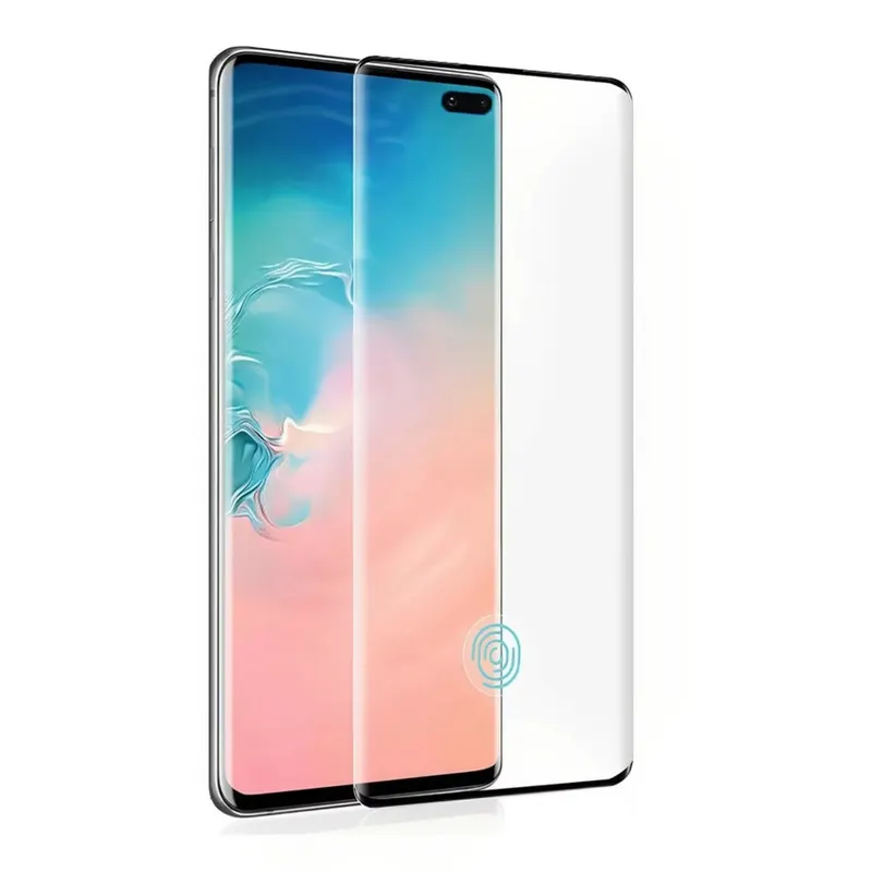 Flippy, Folie Sticla Securizata Curbata Flippy pentru Samsung S10 Plus cu recunoastere a amprentelo