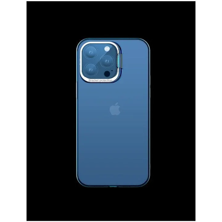 Flippy, Husa de protectie pentru iPhone 14 Pro, cu suport metalic pentru camera, Bracket Series