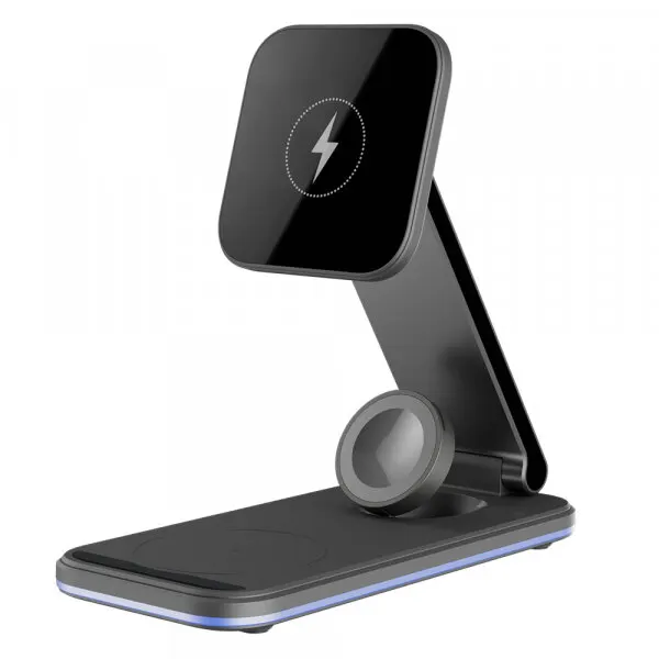 Proove Incarcator Retea Wireless Proove Energy Fold 3in1, 15W, 1.67A, Negru WSEF15010001