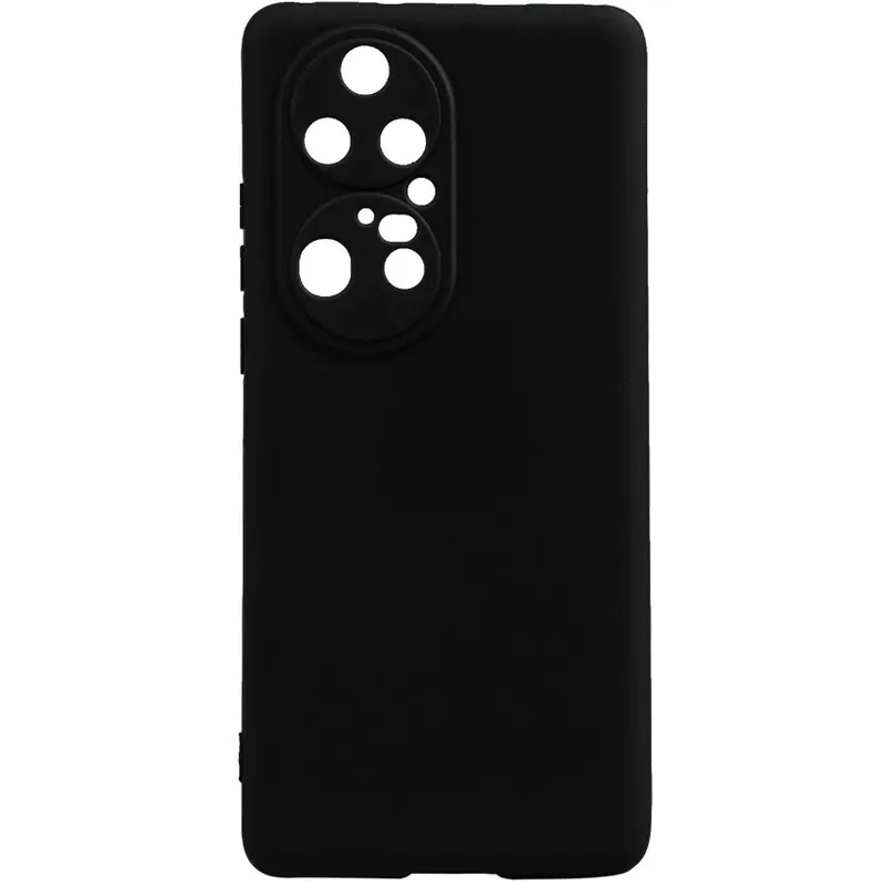spacer Husa telefon Huawei P 50 Pro - Spacer, Tip back cover, Material flexibil silicon + interior cu microfibra, Negru, SPPC-HU-P-50P-SLK