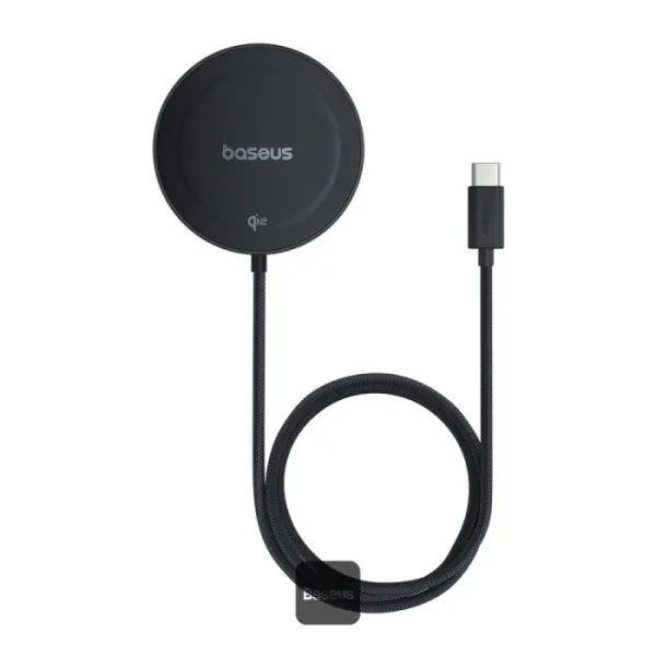 BASEUS Incarcator wireless Baseus Mini4 Qi2, magnetic, 15W, Negru