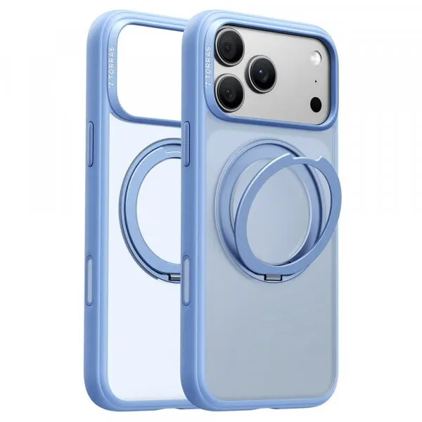 Torras Husa MagSafe pentru Apple iPhone 18 Pro Max / 17 Pro Max, Torras, Ostand O1 Guardian, Albastra