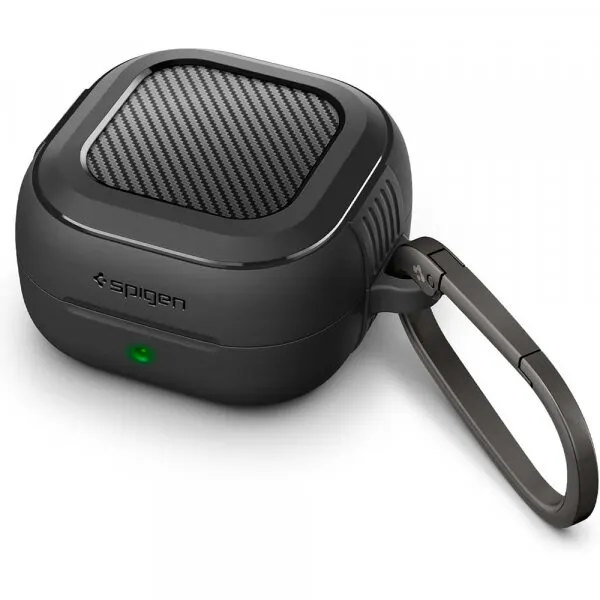 Spigen Husa Spigen Rugged Armor pentru Samsung Galaxy Buds4 / Buds4 Pro, Neagra Mata ACS11200