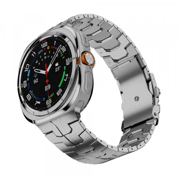 techsuit Curea Techsuit W063 pentru Samsung Galaxy Watch Ultra Series, Argintie