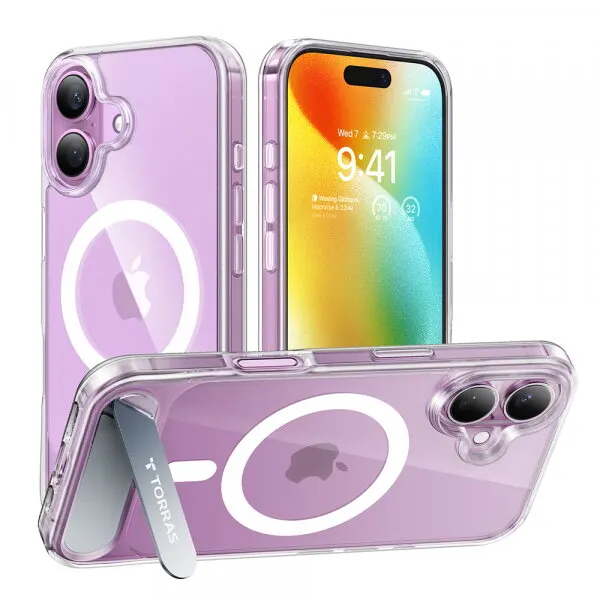 Torras Husa MagSafe pentru Apple iPhone 16 Plus, Torras, Pstand, Transparenta