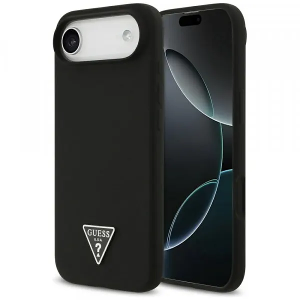 Guess Husa MagSafe pentru Apple iPhone 17 Air, Guess, Triangle Logo, Neagra