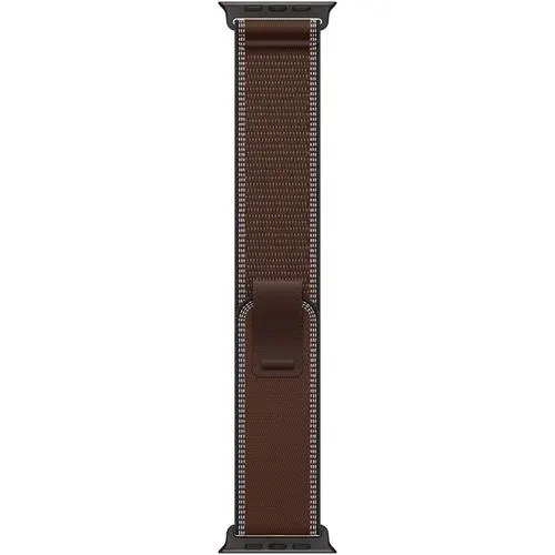 Curea pentru Apple Watch 49mm, Dark Umber Trail Loop, Black Titanium Finish, S/M