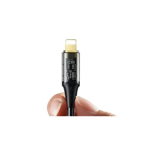 Cablu de date Mcdodo Amber Series Fast Charging Type-C la Lightning ,36W, 1,2m (Negru)