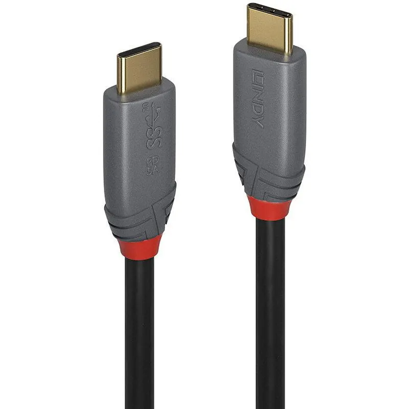 Lindy Cablu USB 3.2 tip C la tip C 4K60Hz/100W PD Anthra Line 2m, Lindy L36903