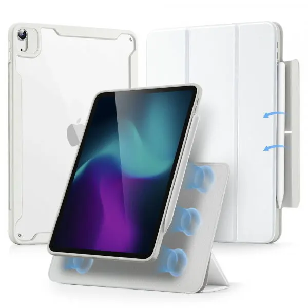 ESR Husa pentru Apple iPad Air 11 (2026) / iPad Air 11 (2025) / Air 11 (2024) / Air (2022) / Air (2020), ESR, Rebound Hybrid, Alba