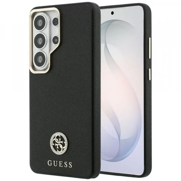 Guess Husa MagSafe pentru Samsung Galaxy S26 Ultra S948, Guess, Rhinestone Round Logo, Neagra