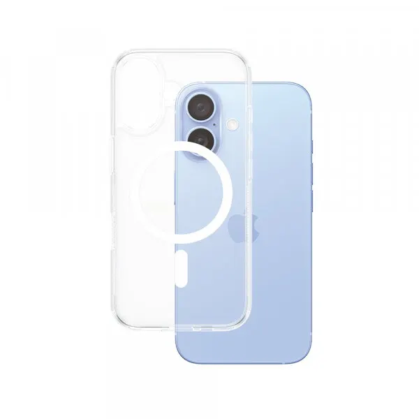 Panzerglass Husa MagSafe pentru Apple iPhone 16, PanzerGlass, HardCase, Transparenta Alba