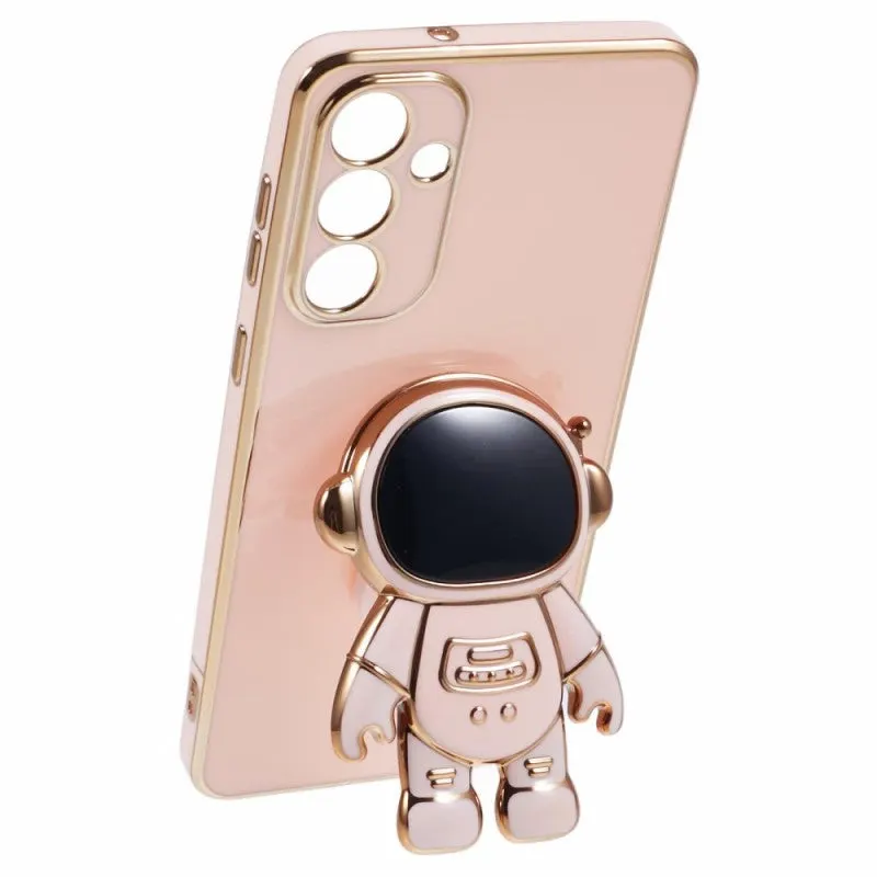 Husa Telefon 2in1, Flippy, Compatibila Samsung Galaxy S21 FE, Carcasa TPU cu Suport Inclus Tip Astronaut, Protectie