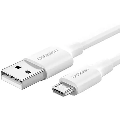 Ugreen Cablu USB Ugreen, Micro-USB la USB-A, 2m, Alb