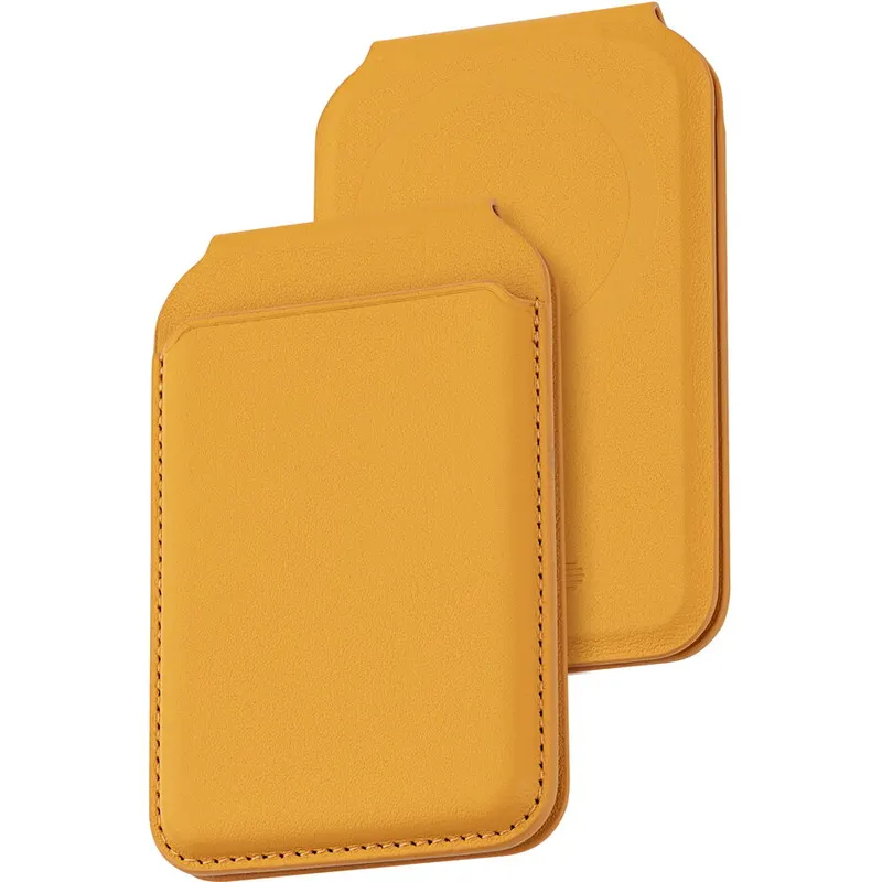 Dviced Dviced Leather magsafe foldable cardholder - Orange