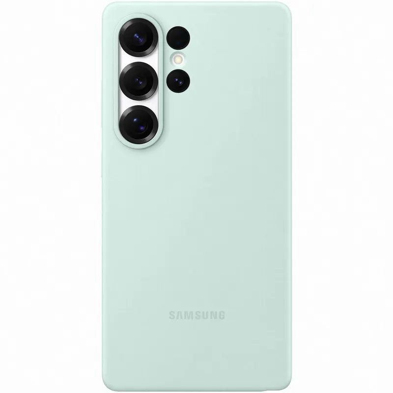 Samsung Husa de protectie Samsung Silicone Case pentru Galaxy S25 Ultra, Verde Mint