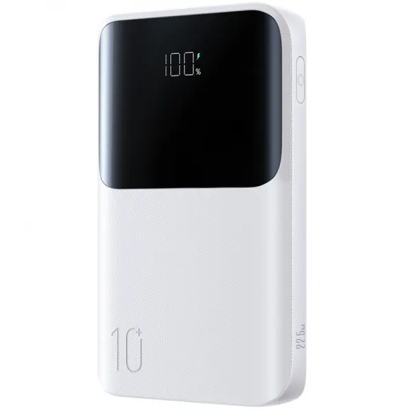 JOYROOM Baterie Externa Joyroom JR-QP191 Mini, 10000mAh, 22.5W, QC + PD, 1 x USB-A - 2 x USB-C, Alba