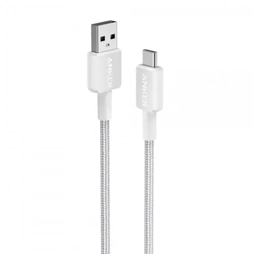 Cablu Anker 322 USB-C la USB-A, 0.9 m (Alb)